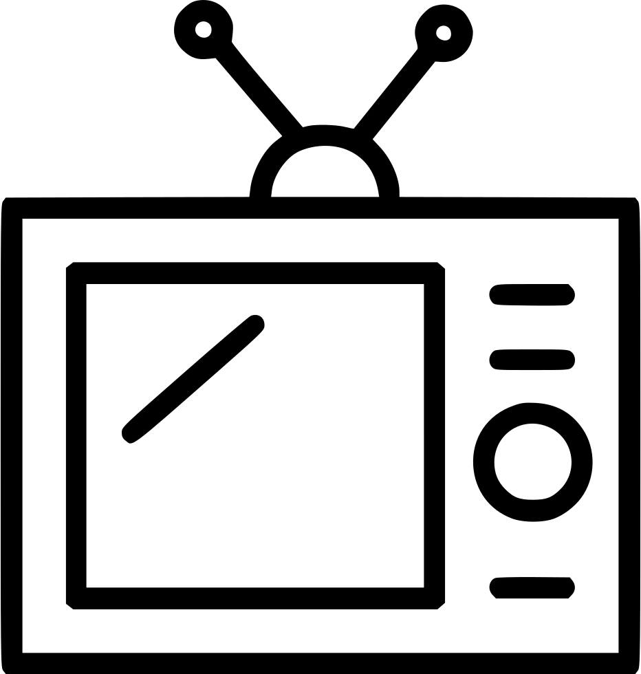 Retro Vintage Tv - Tv Commercial Icon Png Clipart (932x980), Png Download