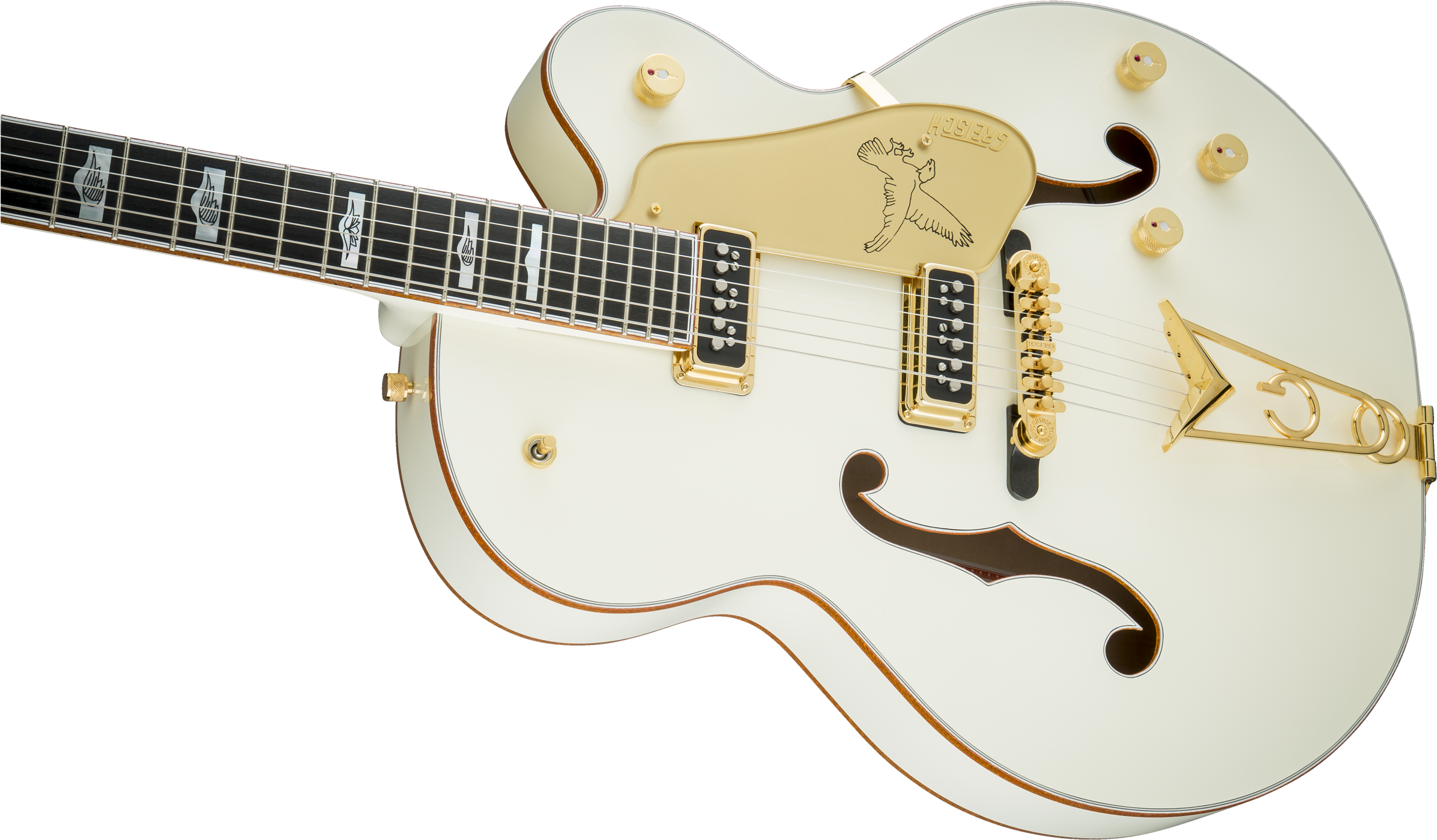 G6136-55 Vintage Select Edition '55 Falcon™ Hollow - Electric Guitar Clipart (2400x1407), Png Download