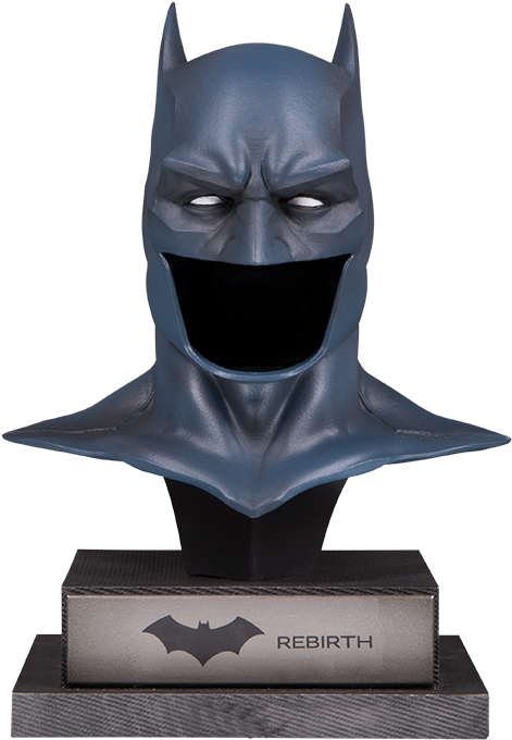 Rebirth Batman Cowl Statue Three Dimensional, Statue, - Batman Cowl Clipart (480x679), Png Download