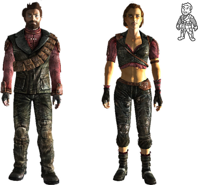 Fallout 3 Raider Outfit Clipart (900x720), Png Download