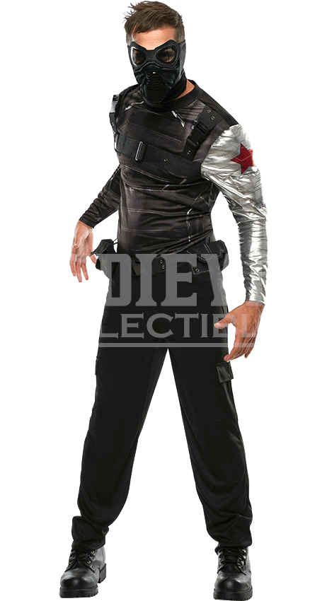 Adult Winter Soldier Costume Clipart (850x850), Png Download