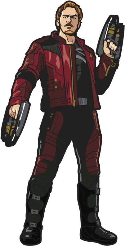 Avengers Infinity War Star-lord Figpin - Star Lord Png Infinity War Clipart (585x1024), Png Download