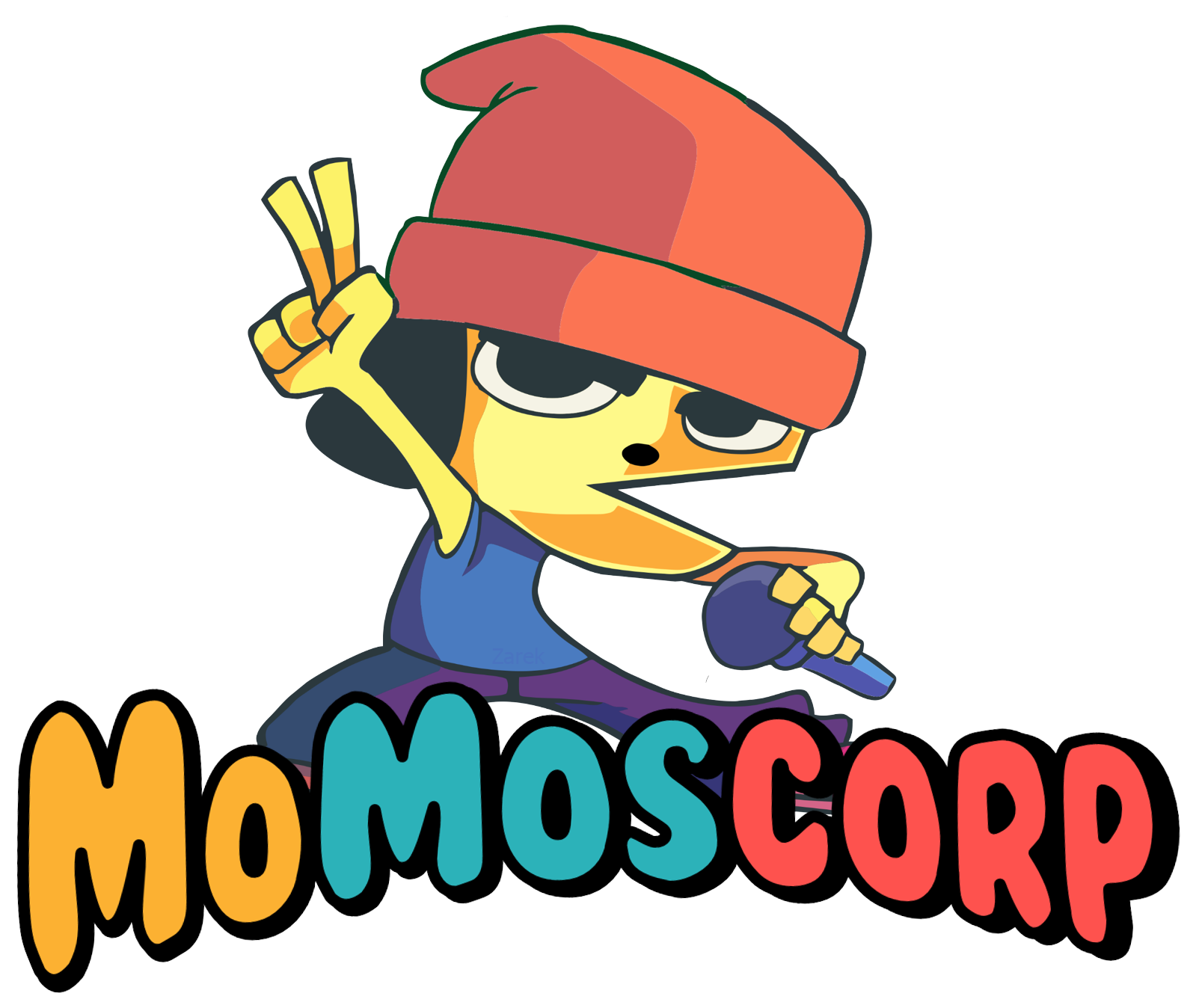 Marca De Agua Parappa The Rapper Momos Ⓒ - Marcas De Agua De Momos Corp Clipart (1663x1663), Png Download