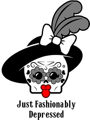 Just Fashionably Depressed - Illustration Clipart (920x412), Png Download