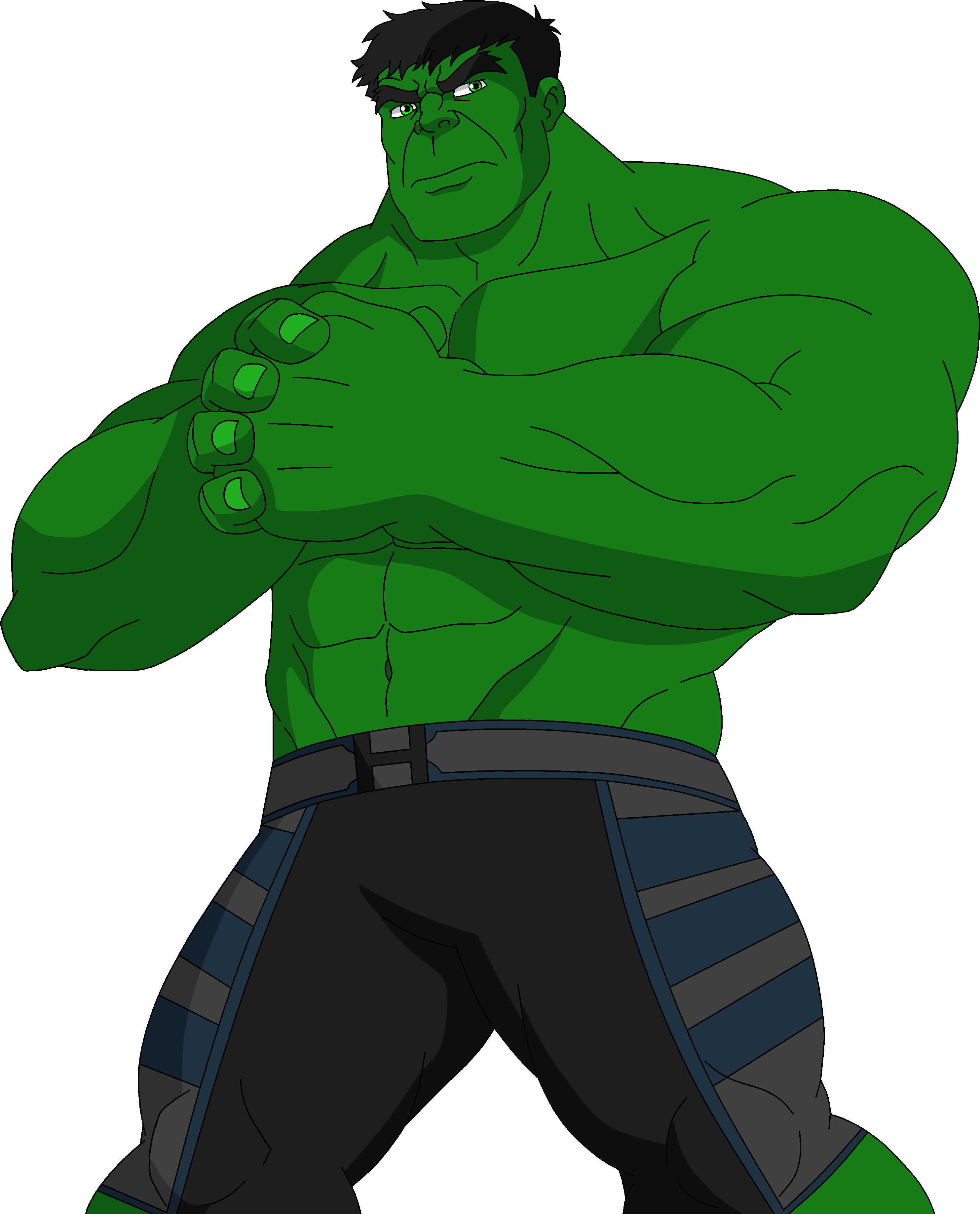 Drawing Of Hulk Cartoon Clipart (2999x3674), Png Download