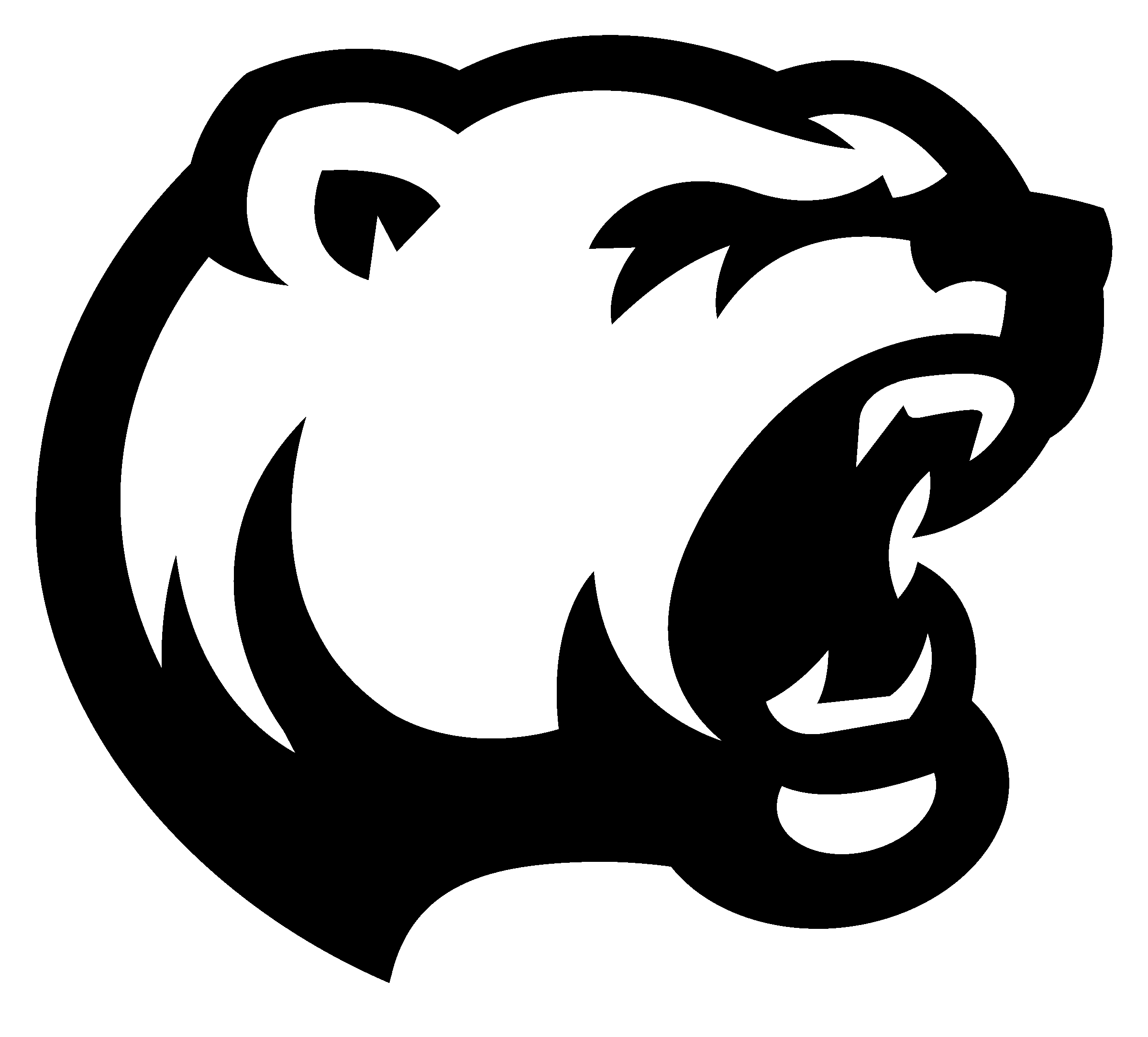 Chicago Bears Logo Stencil Alfie Anido - Hershey Bears Logo Clipart (2400x2167), Png Download