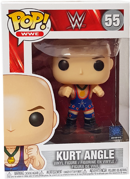 Kurt Angle Pop Vinyl Figure - Kurt Angle Funko Pop Clipart (600x600), Png Download