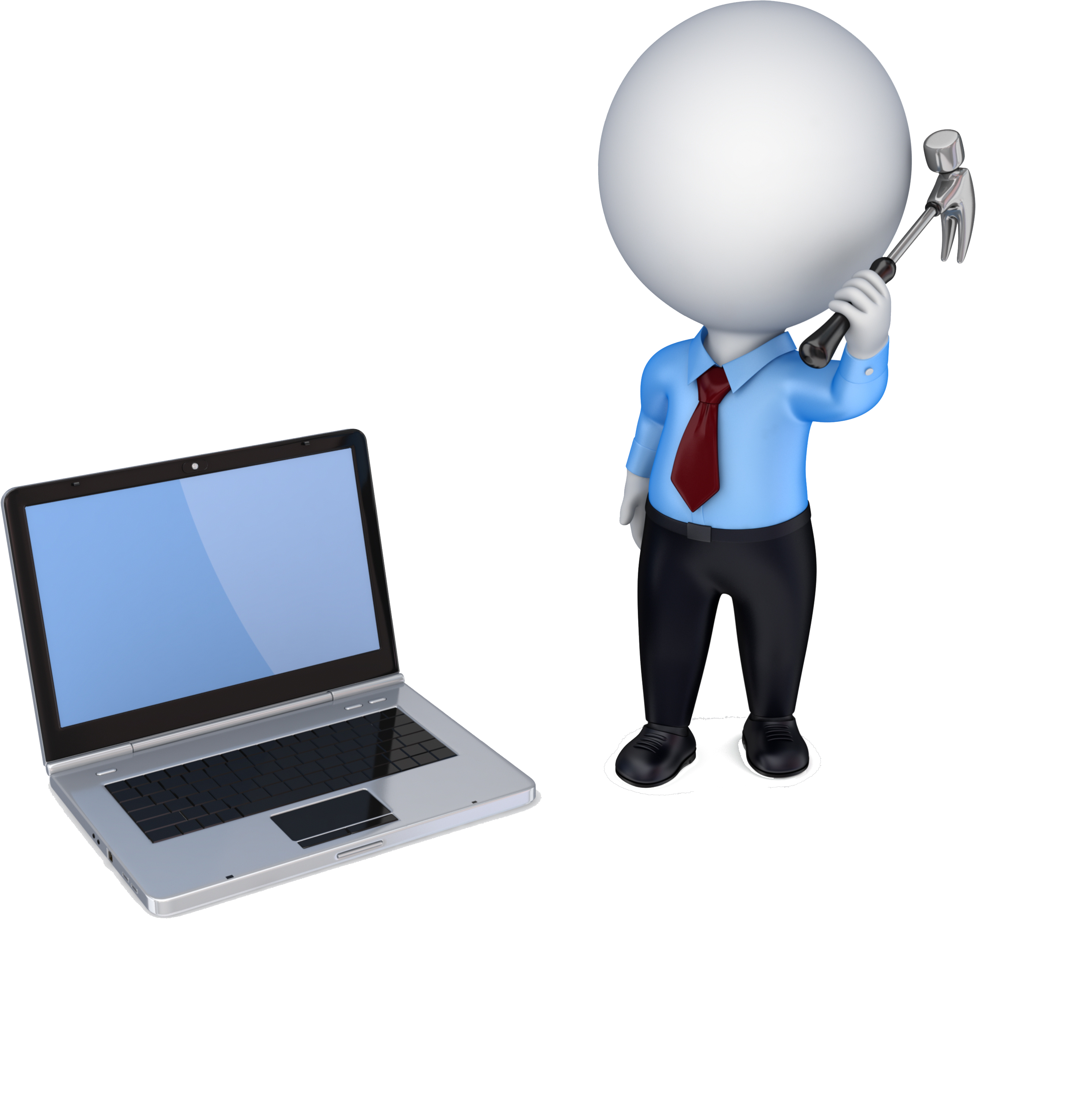 Computer Repair Png - Hammer Clipart (4000x3500), Png Download