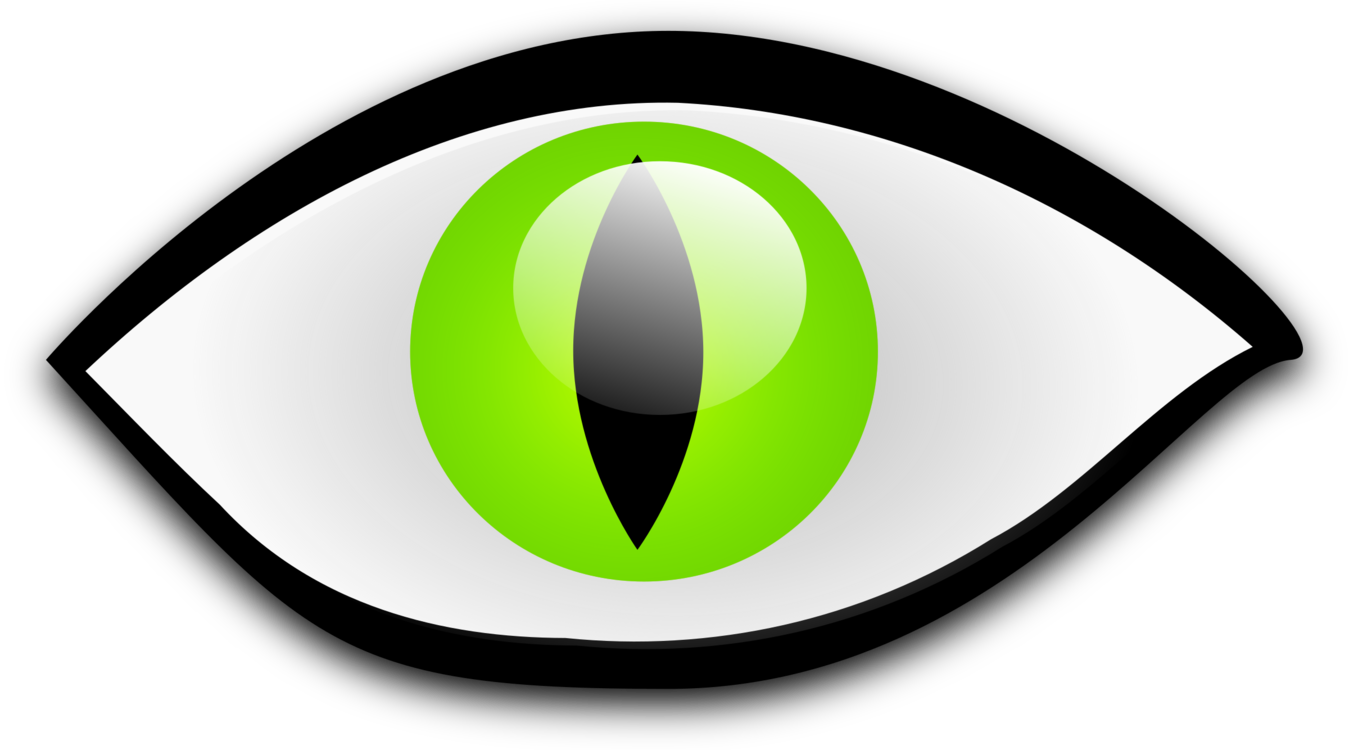Cat's Eye Drawing Eye Color - Cat Eyes Clipart Black And White - Png Download (1349x750), Png Download