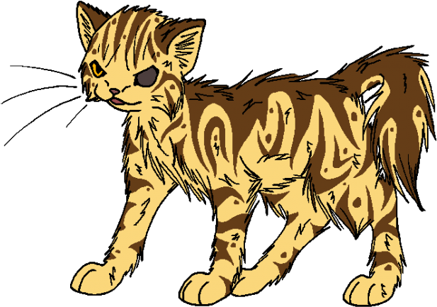Stare Clipart Cat Eye - One Eye Warrior Cats - Png Download (640x480), Png Download