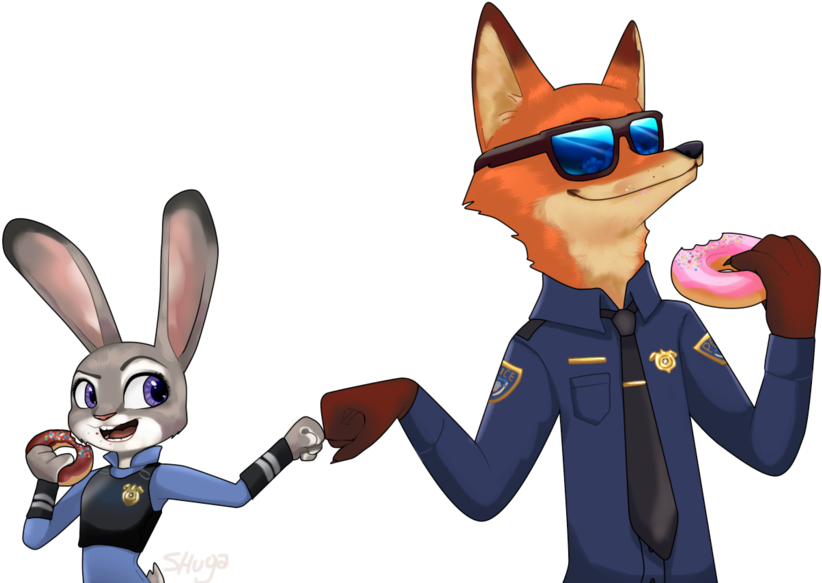 1024 X 670 4 0 - Zootopia Nick Cop Clipart (1024x670), Png Download