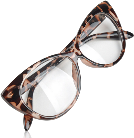 Sensual La Mia Cara Jewelry - Leopard Cat Eye Glasses Clipart (600x600), Png Download