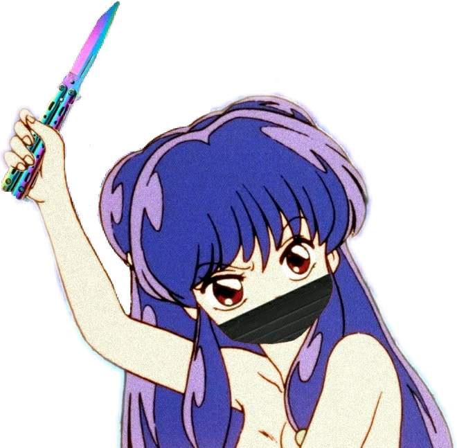 Balisong Butterflyknive Aesthetics Vaporwave Sadboys - Vaporwave Clipart (660x647), Png Download
