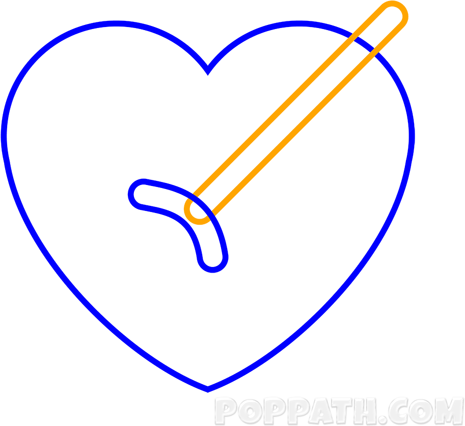 Jpg Transparent Stock How To Draw A Heart Arrow Emoji - Heart Clipart (1000x1000), Png Download