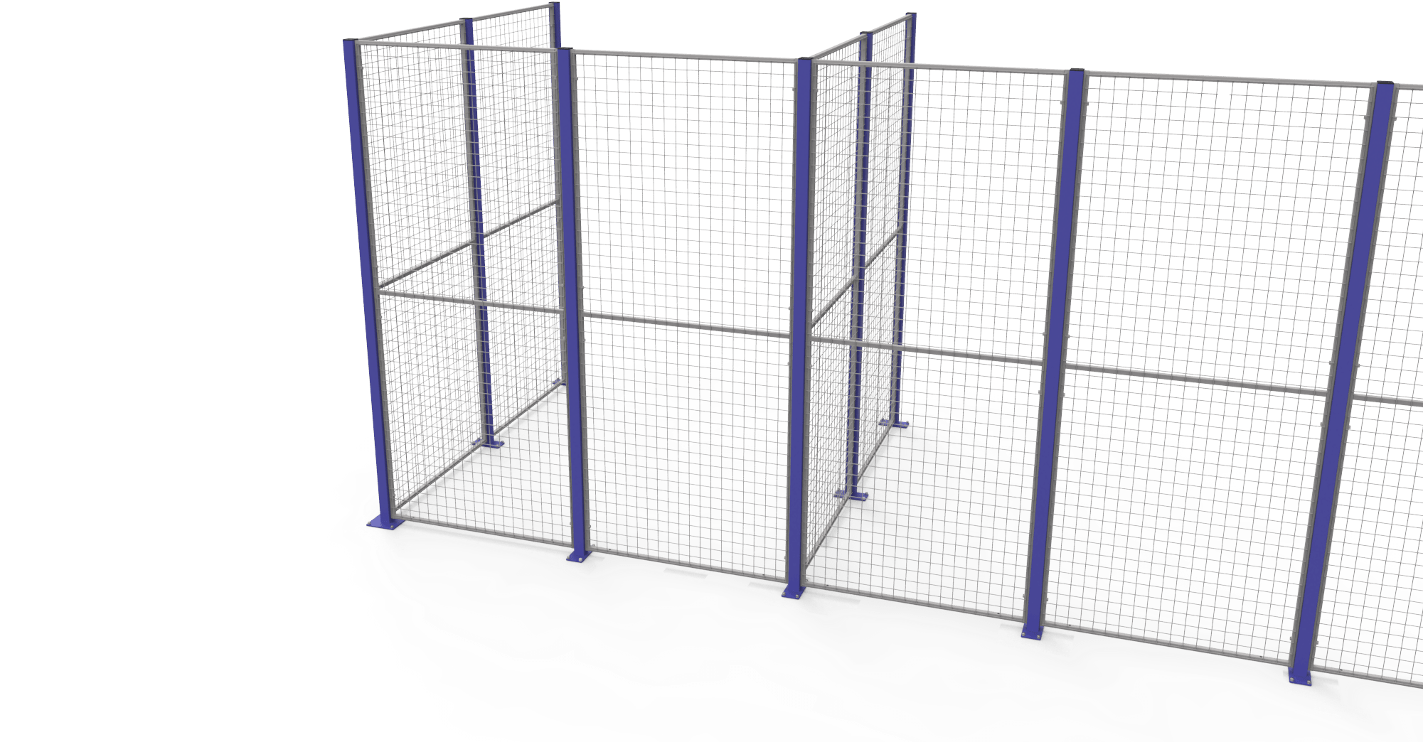 Made From A 3mm Wire Mesh, Each Panel Is Supported - Net Clipart (2000x1196), Png Download