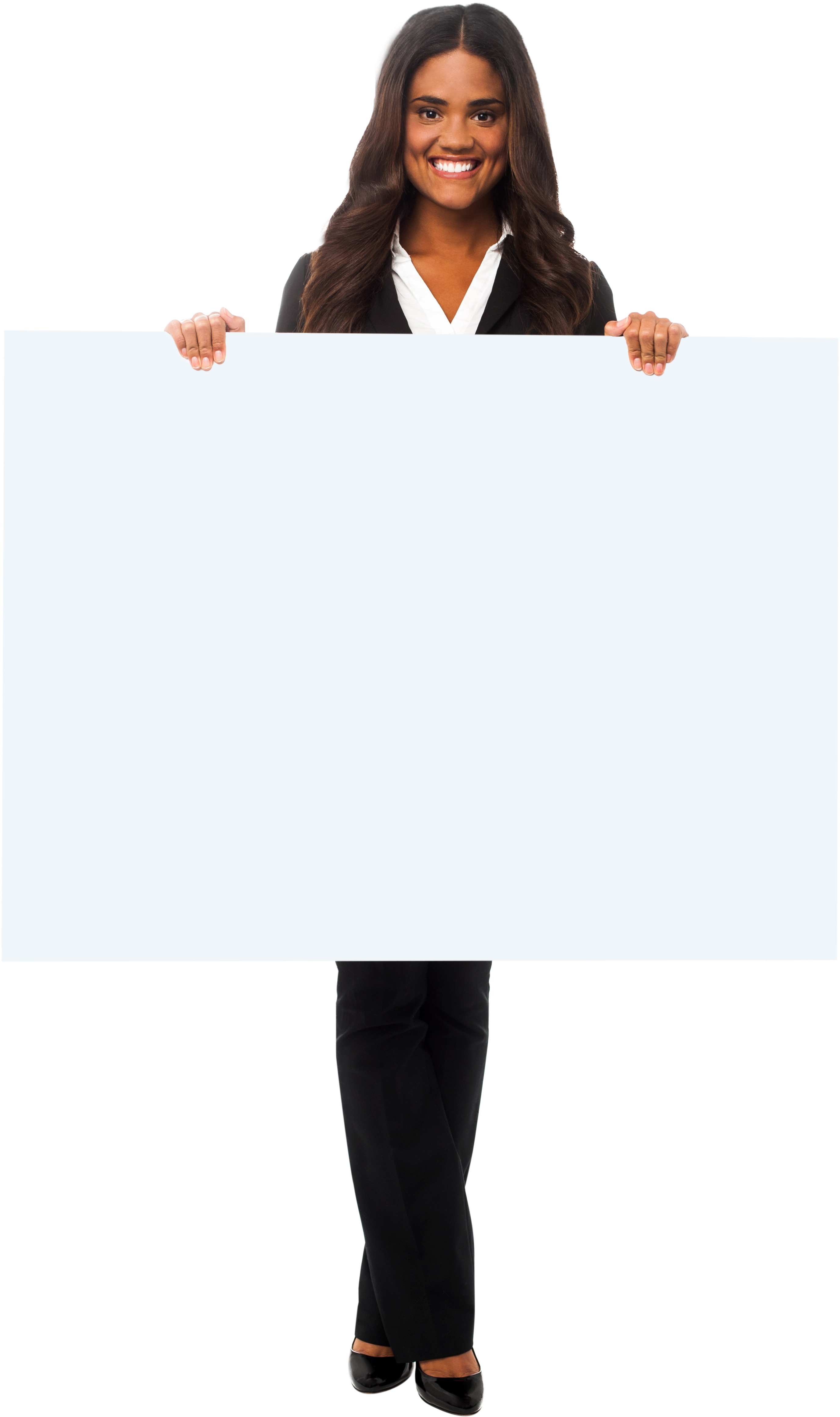 Girl Holding Banner Png Background Photo - Public Speaking Clipart (3200x4809), Png Download