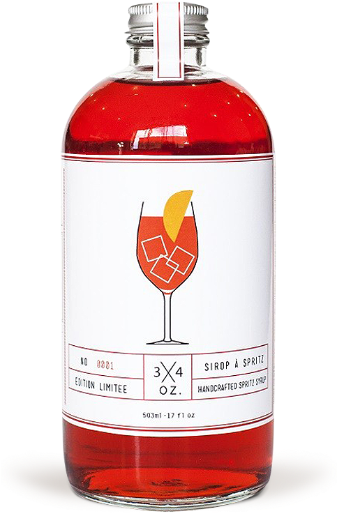 Spritz Syrup - 3/4 Oz - - Tonic, Ginger And Cola Maison - Syrup Clipart (500x934), Png Download