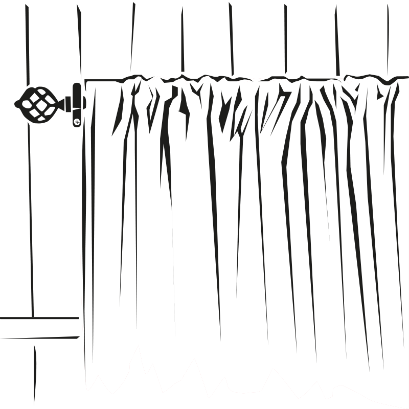 Slot Top Curtains - Curtain Clipart (800x800), Png Download