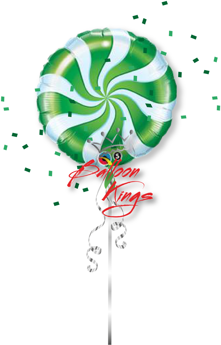 Candy Swirl Green Clipart (743x1161), Png Download