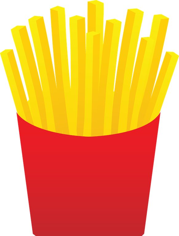 French Fries Food Clipart, Explore Pictures - French Fries Clipart - Png Download (582x768), Png Download