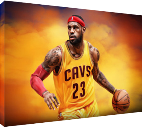 Details About Cleveland Cavaliers King Lebron James - Basketball Moves Clipart (600x600), Png Download