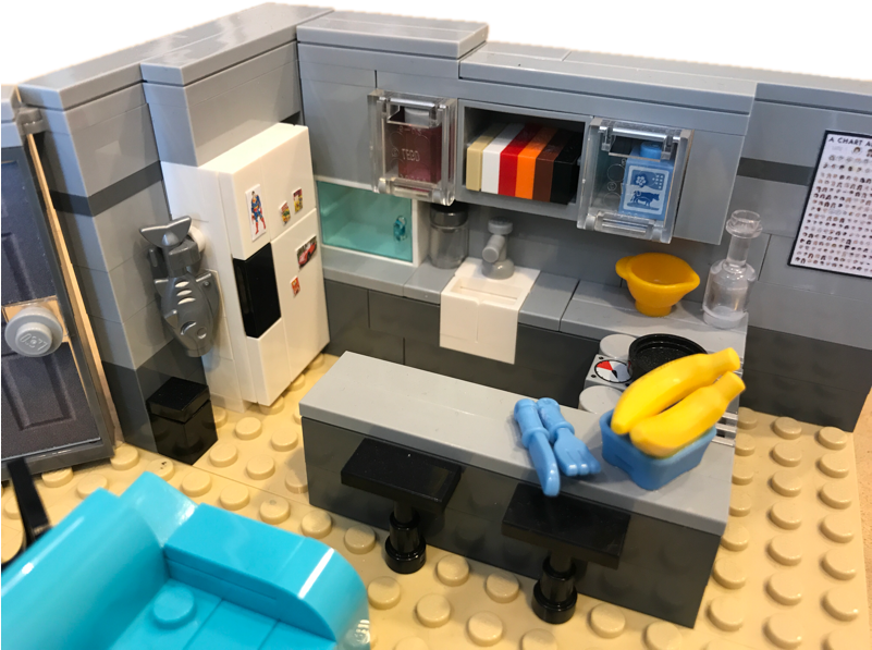 Seinfeld Lego Apartment - Lego Seinfeld Clipart (800x800), Png Download