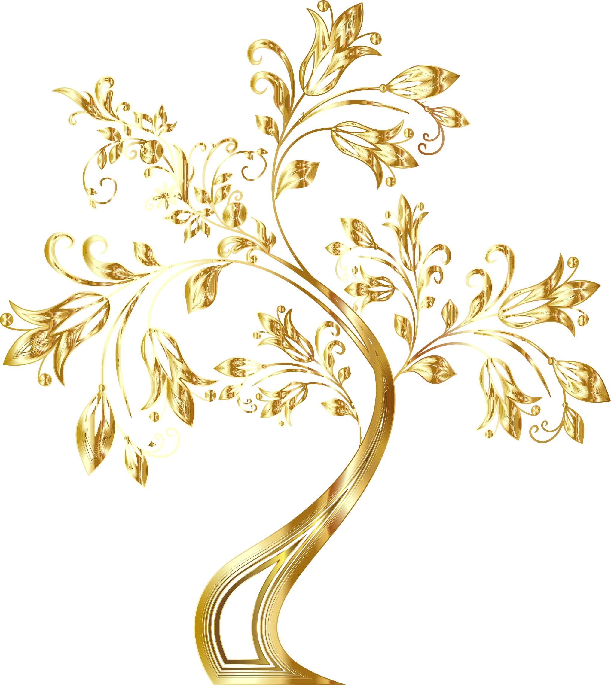 Big Image Png Transparent Gold Flowers Clipart Large Size Png Image