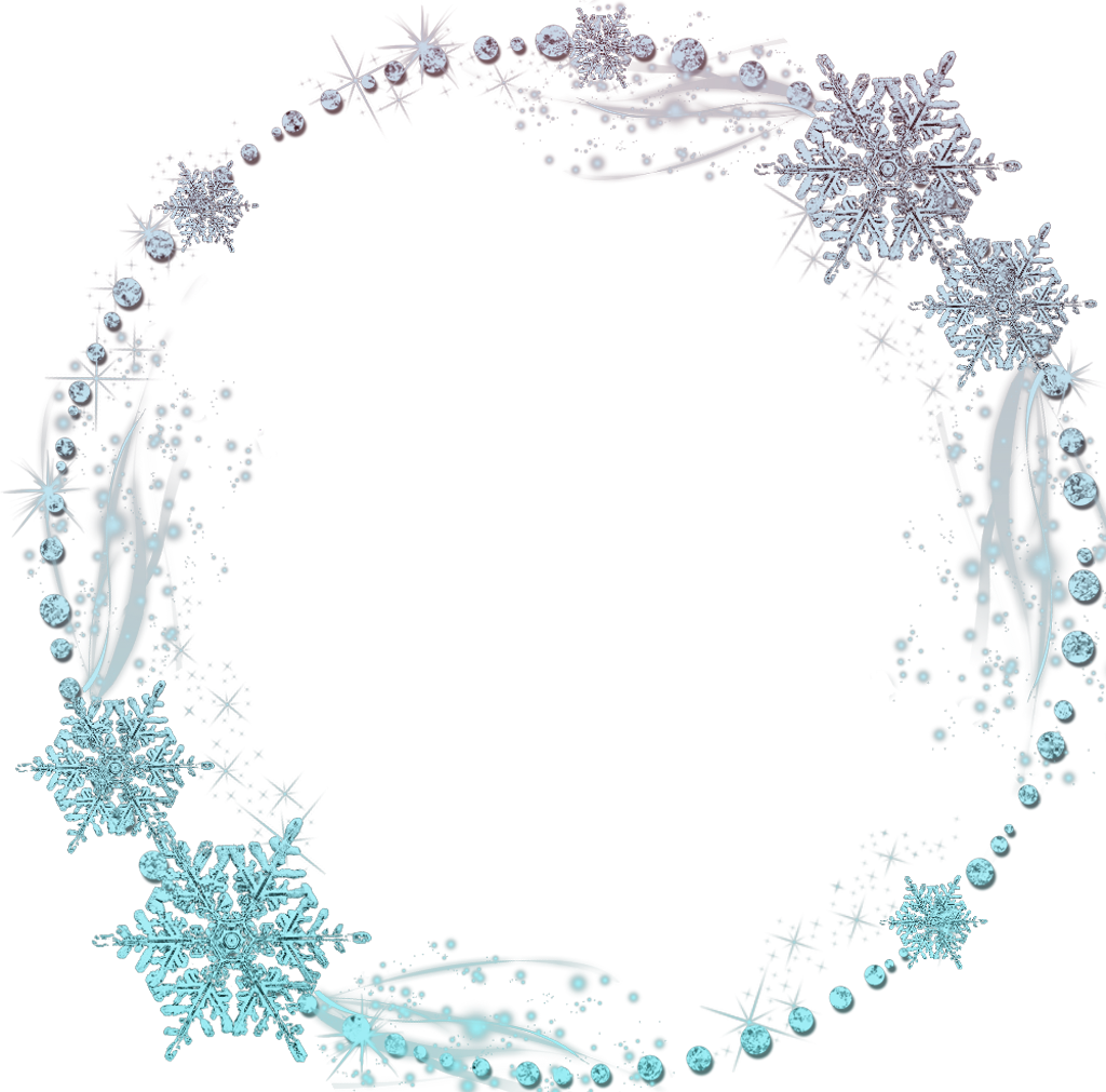 #frame #winter #snowflakes #tumblr #ftestickers - Circle Png Ice Clipart (1024x1011), Png Download