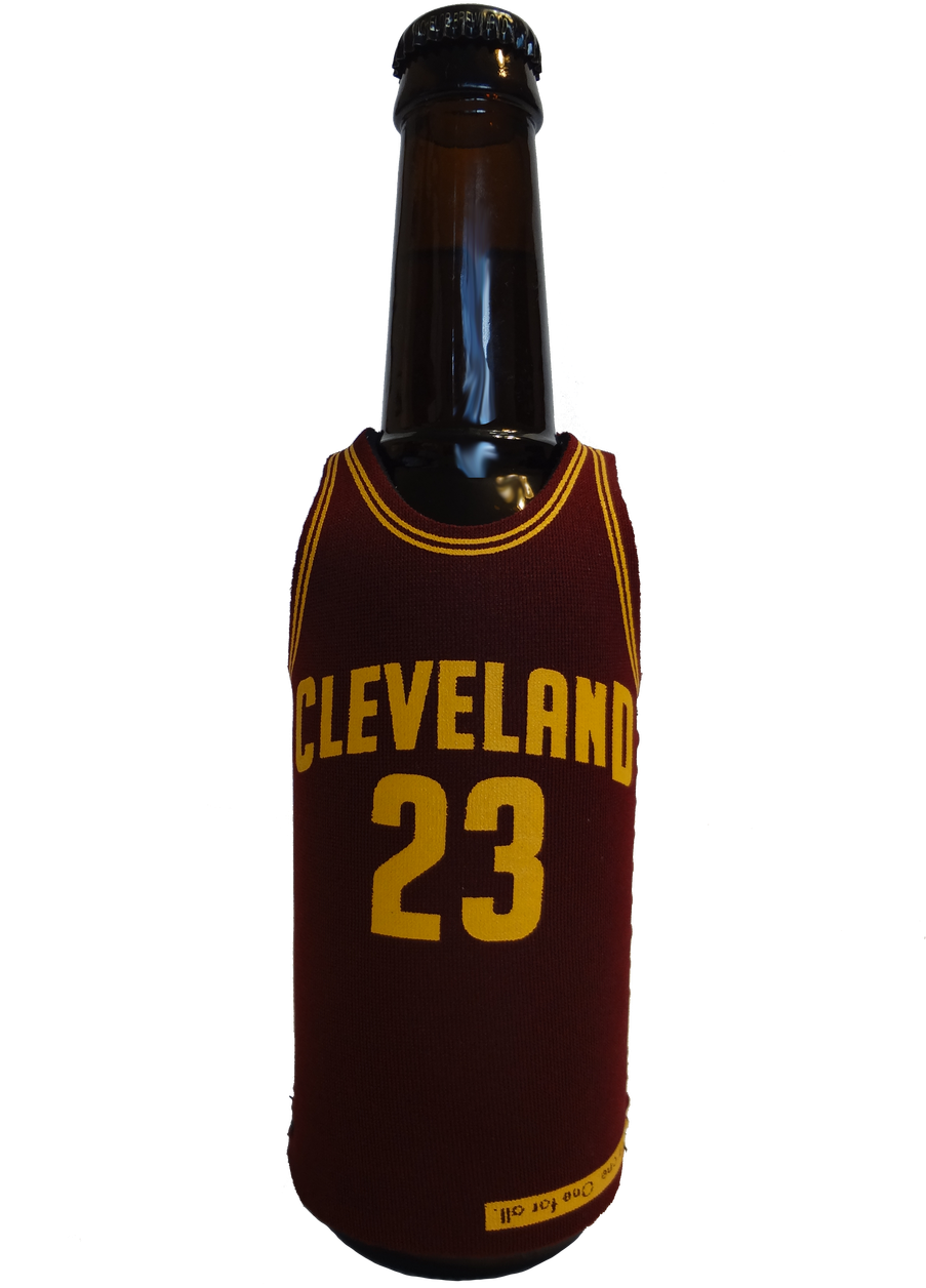 Cleveland Cavaliers Lebron James Bottle Jersey Koozie - Cavs Clipart (906x1280), Png Download