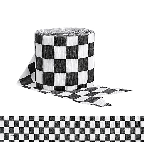 Checkered Flag Crepe Paper Streamers - Ben & Jerry's Clipart (485x659), Png Download
