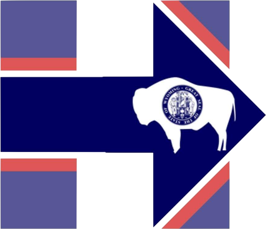 Hillary For Wyoming - Wyoming State Flag Clipart (1000x1000), Png Download