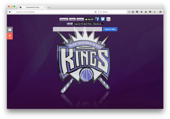 Nba Sacramento Kings New Tabby Brand Thunder, Llc - La Lakers Vs Sacramento Kings Clipart (700x491), Png Download