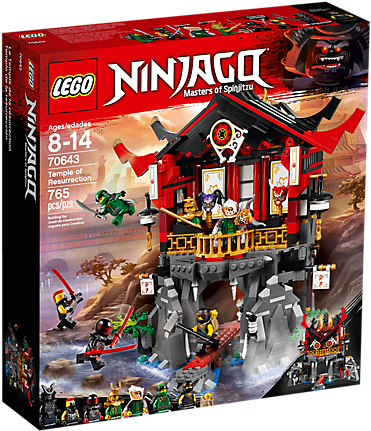 [lego] N 70643 Ninjago Temple Of Resurrection - Lego Ninjago Sets Temple Of Resurrection Clipart (600x450), Png Download
