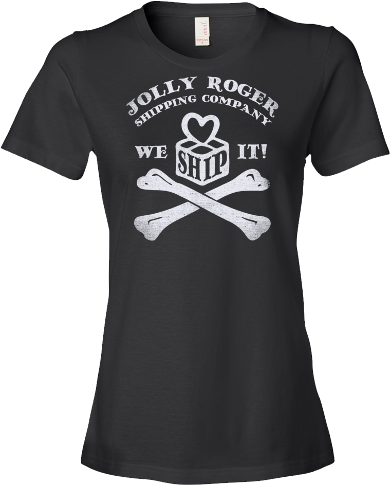Women's Jolly Roger T-shirt - Love Is Love Malec Clipart (1000x1000), Png Download