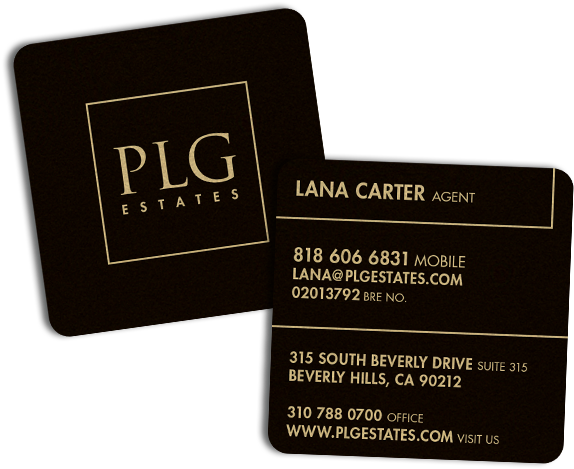 Real Estate Business Cards - Business Card Square Clipart (840x560), Png Download