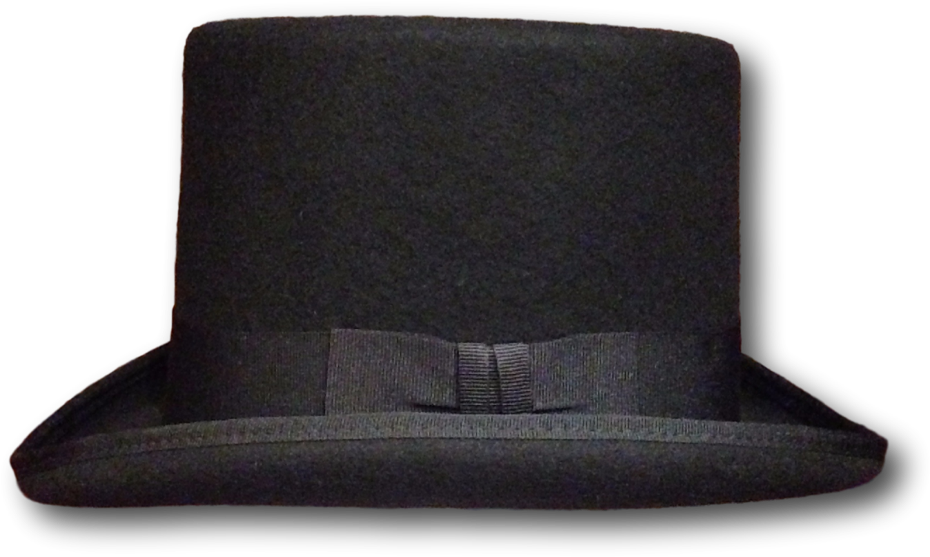 Wool Felt Top Hat Hills Hats - Hat Clipart (1400x1400), Png Download