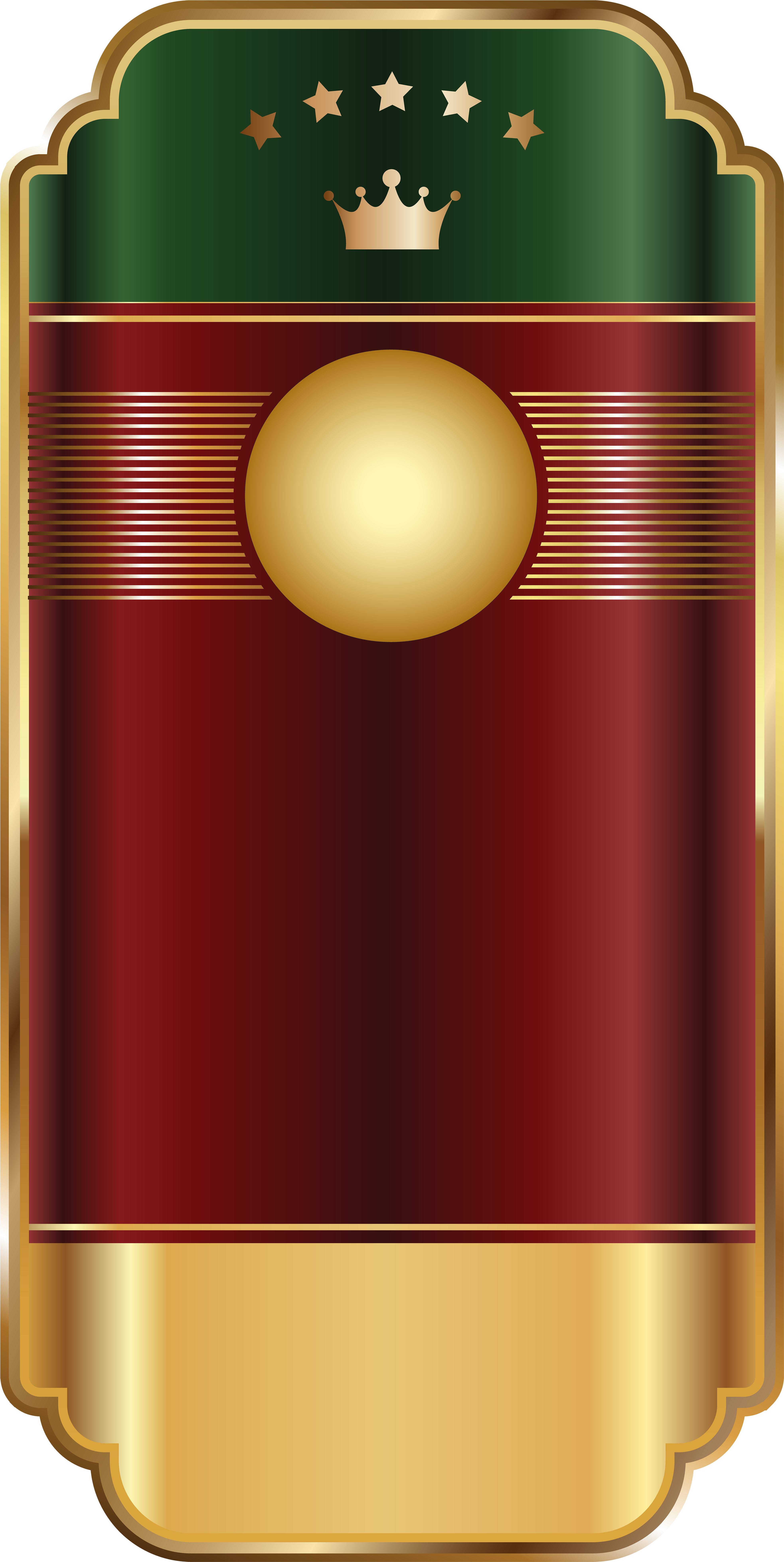 Gold Red Label Template Transparent Png Clip Art Image - Wine Label Template Png (4105x8000), Png Download