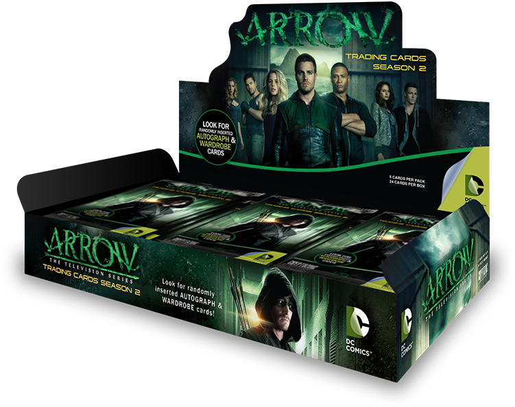 Arrow Trading Cards Season - Arrow Season 2 3 Bow Clipart (800x645), Png Download