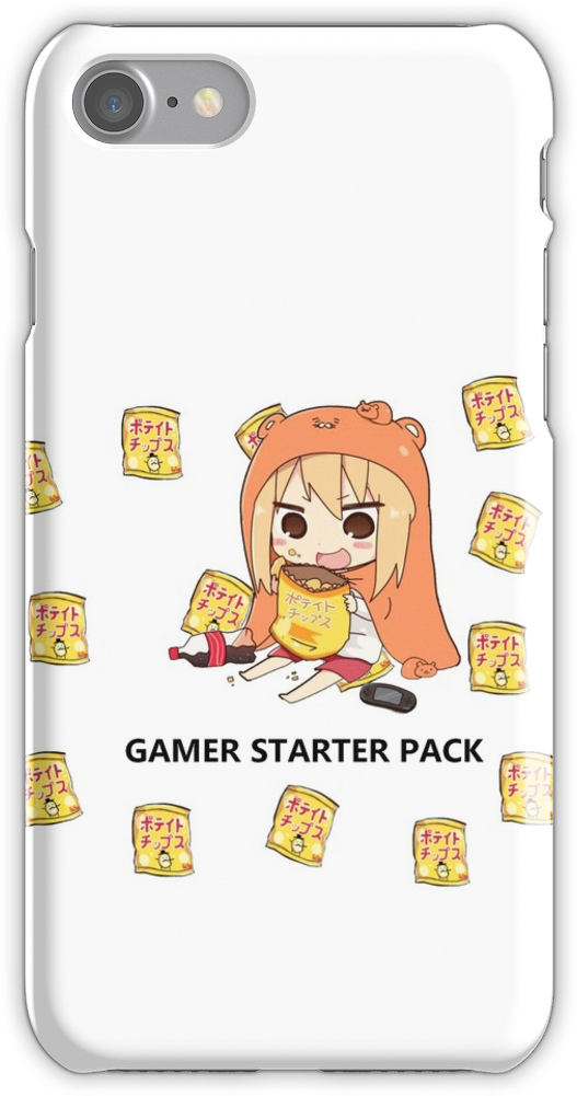 Umaru Chan Gamer Iphone 7 Snap Case Clipart (750x1000), Png Download