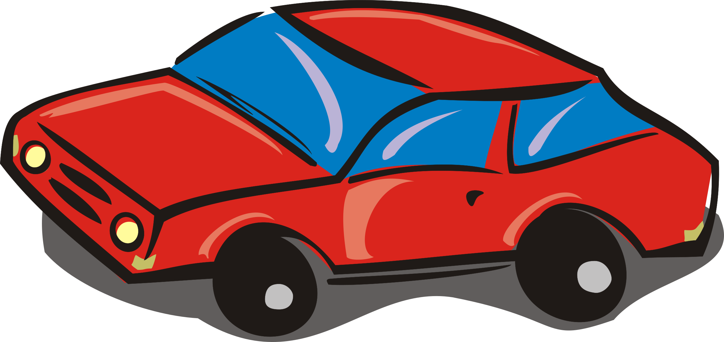 Jpg Black And White Download Big Image Png - City Car Clipart (2400x1133), Png Download