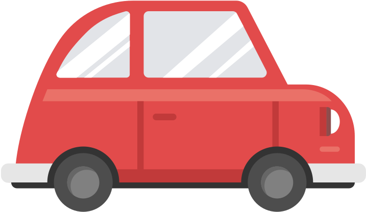 Red Car Closed Window Cartoon Vector - Animation Car Gif Png Clipart (800x450), Png Download