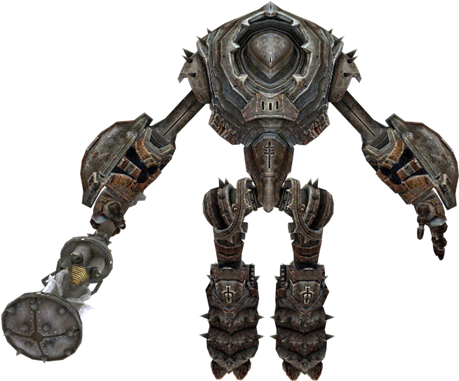 Download Zip Archive - Infinity Blade Iron Golem Clipart (654x542), Png Download