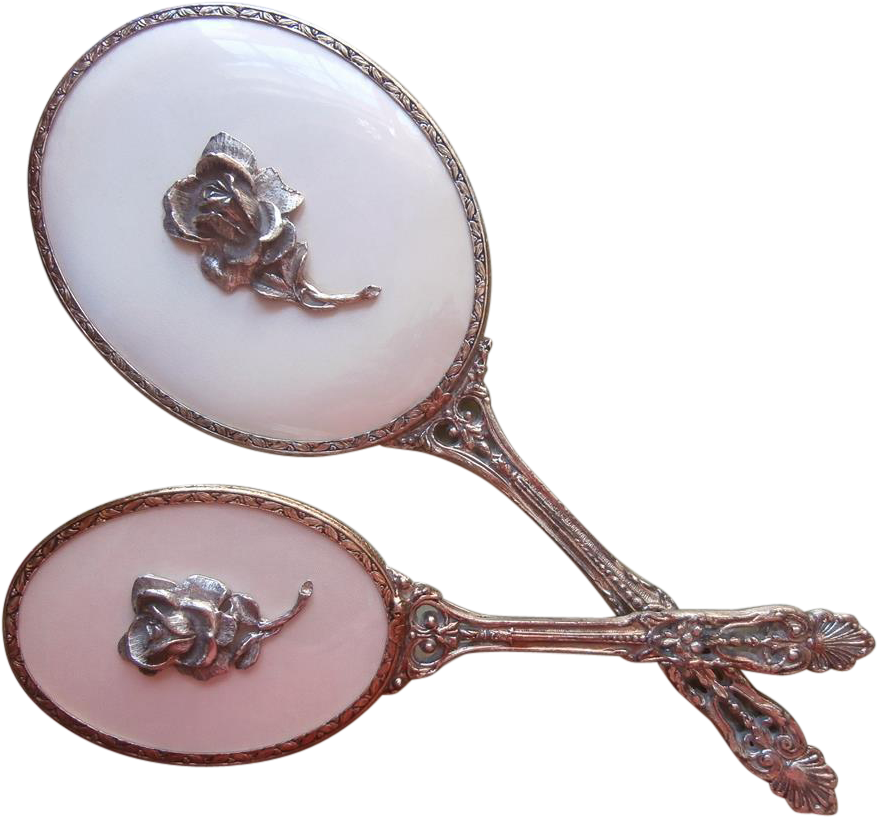 Antique Hand Mirror - Antique Clipart (876x876), Png Download