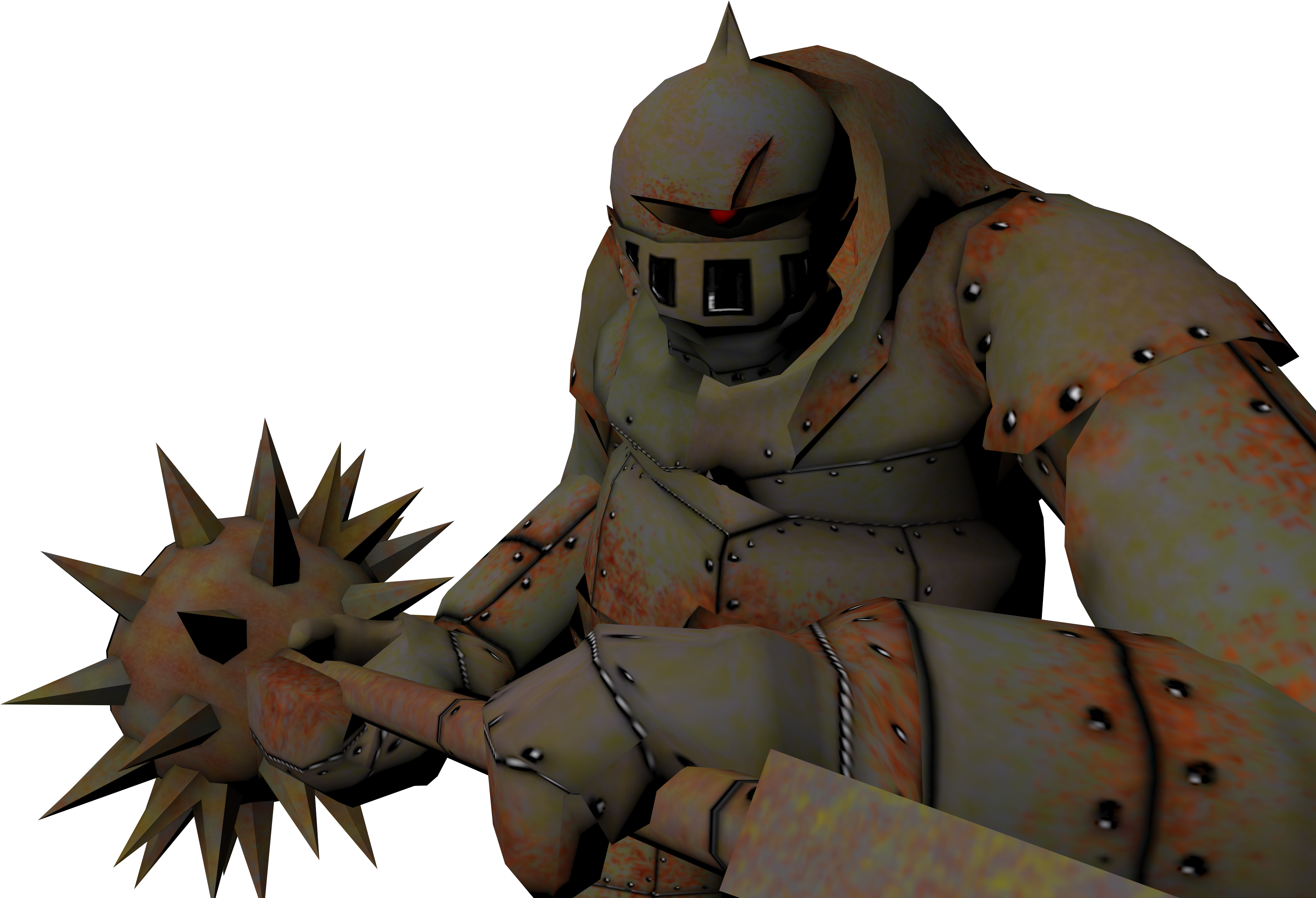 Metal Golem Front Metal Golem Side Metal Golem Swing Clipart (4096x3112), Png Download