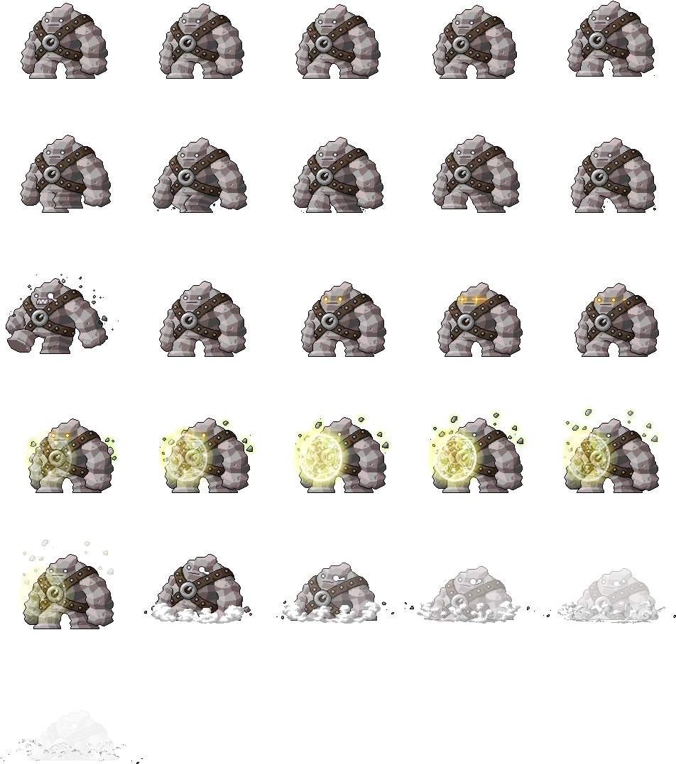 Bem Monster Golem - Igneous Rock Clipart (952x1077), Png Download