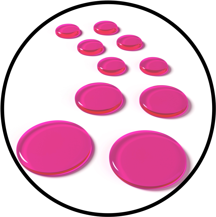 Slapklatz Pro Pink Gels Circle - Circle Clipart (725x725), Png Download