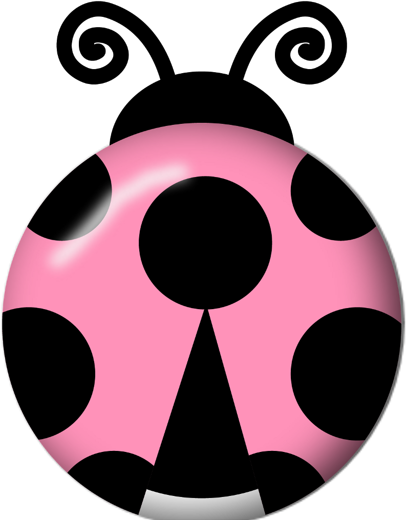 Ladybug Pink Bug Insect Cute Scrapbooking Icon Circle - Vaquita De San Antonio Png Clipart (793x1016), Png Download