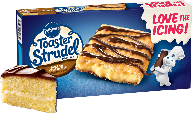 7917010 - Pillsbury Toaster Strudel Blueberry Clipart (800x477), Png Download