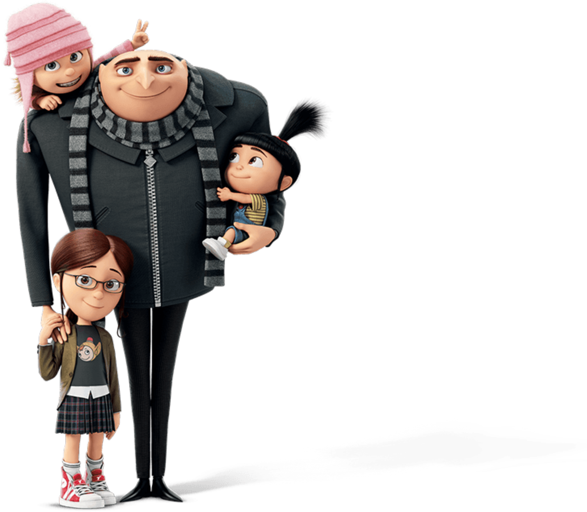 Meu Malvado Favorito Gru E Meninas Png - Despicable Me 3 Characters Png Cli...