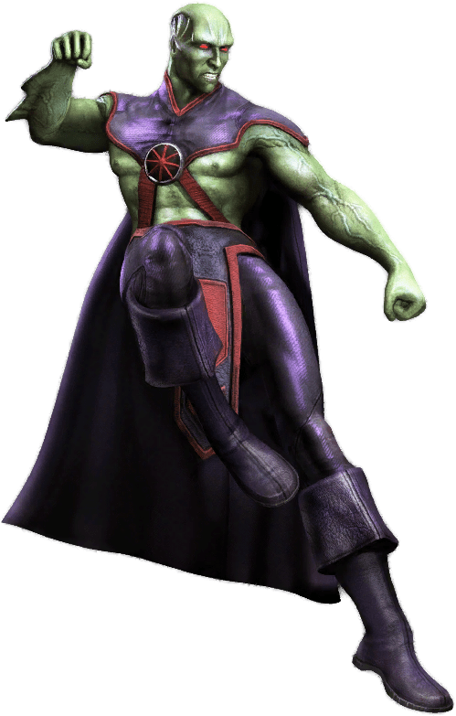 Injustice Gods Among Us Martian Manhunter Clipart (499x783), Png Download